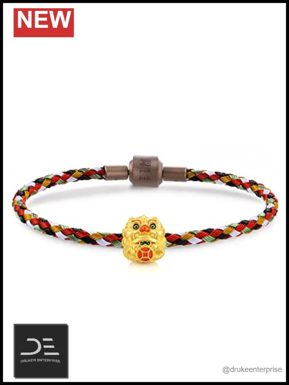 999 24K Gold Pixiu Mini Charm Bracelet for Women Pure Gold